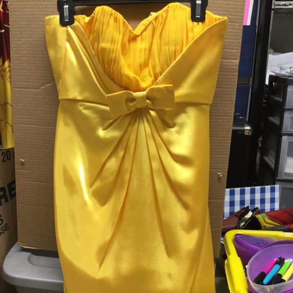 Yellow Delaru Cocktail Dress